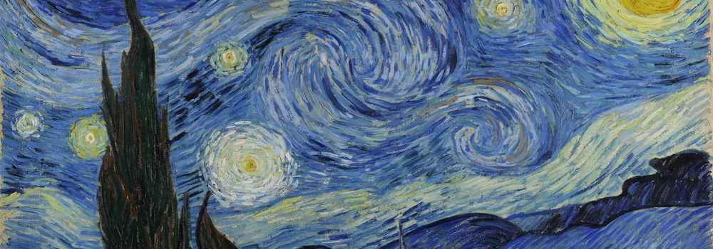 Fields - Vincent Van Gogh - (The Starry Night) - 1889 Painting